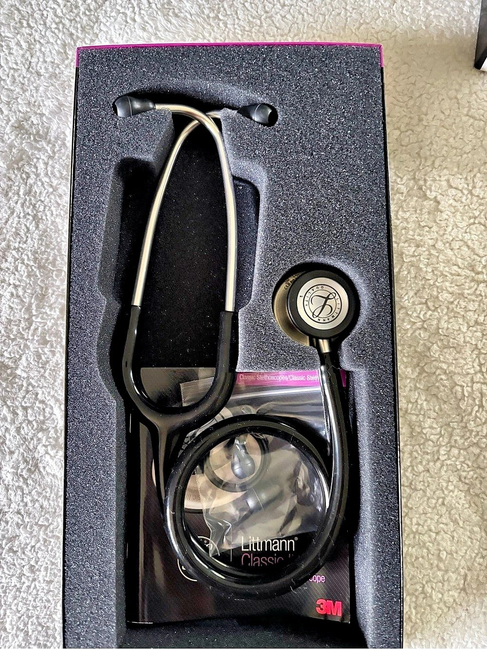 Littmann Classic III Stethoscope Black & Silver NWT